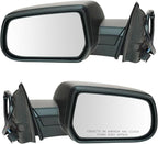 2 Piece Driver and Passenger Side Mirror Assembly Set Electric Adjustment Non-Heated No Memory Textured Compatible with 2015-2017 Chevrolet Equinox GM1320479 GM1321479