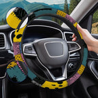 Nightmare Rag Doll Steering Wheel Cover, Non Slip Polyester Car Wheel Protector for Car SUV Truck, Universal 15 Inch
