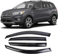 Tape-On Window Visors Deflectors Rain Guards 4 Piece Set ‎Compatible with 2013-2019 Ford Escape 94383