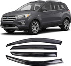 Tape-On Window Visors Deflectors Rain Guards 4 Piece Set ‎Compatible with 2013-2019 Ford Escape 94383