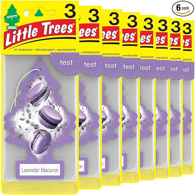 Car Air Freshener | Hanging Tree Provides Long Lasting Scent for Auto and Home | 24 Air Fresheners |Lavender Macaron