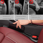 No Drop Seat Guard, Car Seat Gap Filler, Car Gap Filler Organizer, Universal Drop Seat Guards for Car Accessories Interior Prevent Stop Cellphone Wallet Keys Coins and Card from Dropping (black 2)