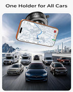 2-Pack【Upgraded】 for Magsafe Car Mount [119+LBS Suction & Metal] 360° Adjustable Magnetic Phone Holders for Your Car Cell Phone Vacuum Mount for Car Accessories for iPhone 17 16 Pro Max 15