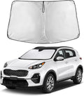 Windshield Sunshade Compatible for Kia Sportage 2017-2020 2021 2022, Sun Visor for Front Windshield & Window Sun Shade Cover, UV Heat Blocker & Protector, Car Accessories