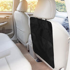 Car Seat Kick Mat and Back Protector with Hanging Storage Bag, Oxford Cloth Anti-kick Pad Organizer for Automotive Interior, Seat Back Storage for Car Travel and Family Use