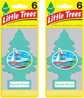 Cardboard Hanging Car, Home & Office Air Freshener, Bayside Breeze (Pack of 12)