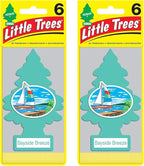 Cardboard Hanging Car, Home & Office Air Freshener, Bayside Breeze (Pack of 12)