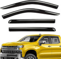 Extra Durable Window Deflectors Tape-On Window Visors Rain Guards Fit for Chevrolet (Chevy) Silverado 1500 2019-2026 Crew Cab, Sun Visors, Wind Vent for Shades, Exterior Car Accessories - 4pcs. AG0798