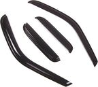 WD2-459 Dark Smoke 4 Pcs Set Window Visor (Outside Mount) Deflector Rain Guard Compatible with 2000-2006 Toyota Tundra Access Cab/Extended Cab