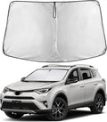 Windshield Sunshade Compatible for Toyota RAV4 2013-2016 2017 2018, LE, XLE, Premium, XSE, Limited, SE, TRD Off-Road, Sun Visor for Front Window Sun Shade Cover, Car Accessories