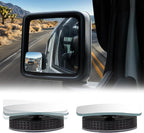 Blind Spot Mirror 2 Pack HD Frameless Convex Glass for Wide Angle View and Safer Lane Changing Compatible with Cars SUVs Trucks RVs upgraded non-marking suction & Long Lasting Durability