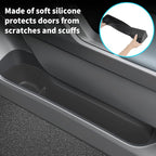 4PCS Car Door Organizer Tray for Toyota RAV4 2026 Door Side Storage Box for 2026 RAV4 Accessories Door Pocket Liners TPE Front & Rear Side Organizer Tray Protector Liner