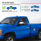 Goodyear Shatterproof in-Channel Window Deflectors for Trucks GMC Sierra 2007-2013 Regular Cab, Rain Guards, Vent Visors Deflector, Truck Accessories, 2pcs- GY003401LPv