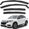 GrandWheel Window Deflectors Smoke Tinted in-Channel Side Window Vent Visor Deflectors Rain Guards Compatible with HR-V 2016-2022 - 4pcs. GW0230