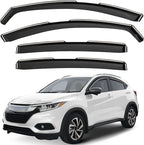 GrandWheel Window Deflectors Smoke Tinted in-Channel Side Window Vent Visor Deflectors Rain Guards Compatible with HR-V 2016-2022 - 4pcs. GW0230