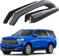 Goodyear Shatterproof in-Channel Window Deflectors for Chevrolet (Chevy) Tahoe 2021-2026/GMC Yukon 2021-2026, Rain Guards, Window Visors for Cars, Vent Deflector, Car Accessories, 4 pcs - GY008083