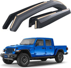 Goodyear Shatterproof in-Channel Window Deflectors for Jeep Gladiator 2020-2026, Rain Guards, Window Visors for Cars, Vent Deflector, Car Accessories, 4 pcs - GY008509