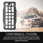 Yourkar Car Rigid MOLLE Panel, Sun Visor Panel Holster Tactical Gear Holder MOLLE EDC Organizer, Rigid Panel Frame Modular Storage Pouch for Auto Visor, Car Accessories
