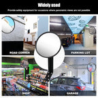 8 Inch Convex Mirror Outdoor with Adjustable Wall Fixing Bracket,Blindspot Traffic Mirror for Driveway Garage Park Outdoor Wide Angle View Curved Security Blind Spot Mirrors（2 Pcs）