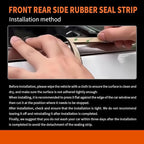 13.12FT Front Rear Side Rubber Seal Strip Car Door Window Trim Self Compatible with Adhesive Weatherstrip Rubber Seal Protector Guard Strip