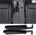 Car Seat Gap Filler Organizer, Auto Side Seat Gap Storage Box for Your Cars, Trucks 2 Pack, Universal Car Accessories Gap Filler Organizer to Fill the Gap Space Between the Console and Seats, Black