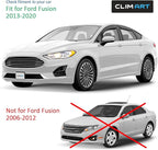 in-Channel Incredibly Durable Rain Guards for Ford Fusion 2013-2020, Original Window Deflectors, Vent Window Visors, Vent Deflector, 4 pcs. - 613112