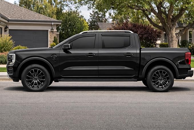 2024-2026 in-Channel Rain Guards for Ford Ranger XL XLT Lariat Raptor Side Window Visor Deflectors Tinted Vent Shades 2025