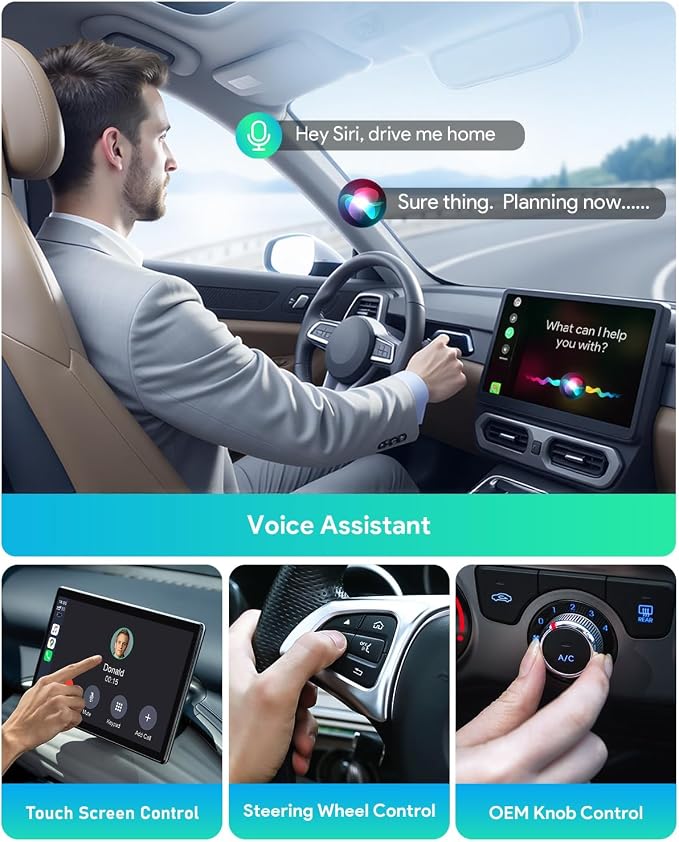 Wireless CarPlay Adapter Support Net-Flix & YouTube, 3s Fast Auto-Connect Magic AI Box, 5.8GHz WiFi Zero Delay Car Play Wireless Adapter, USB-C/USB-A, Plug & Play for Apple iPhone & Android Auto