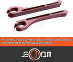 Car Seat Gap Filler, Leather Car Gap Filler Universal Fit for Most Cars and Trucks, Fill The Gap Between Seat and Consoles, Prevents Things from Falling Out, Pack of 2 PCS (Red)
