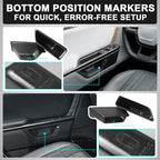 Upgrade 4PCS Front & Rear Door Side Storage Organizer fit for Rivian R1T/R1S 2026 2025 Gen2 Interior Accessories Inner Door Handle Storage Box Insert Tray ABS Material Anti-Scratch