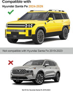 Window Rain Guards Fit for Hyundai Santa Fe 2024 2025 2026 Rain Guards Extra-Thick Extra Durable Tape-on Window Deflectors Visors Vent Visors Vent Shades Car Accessories-4PCS