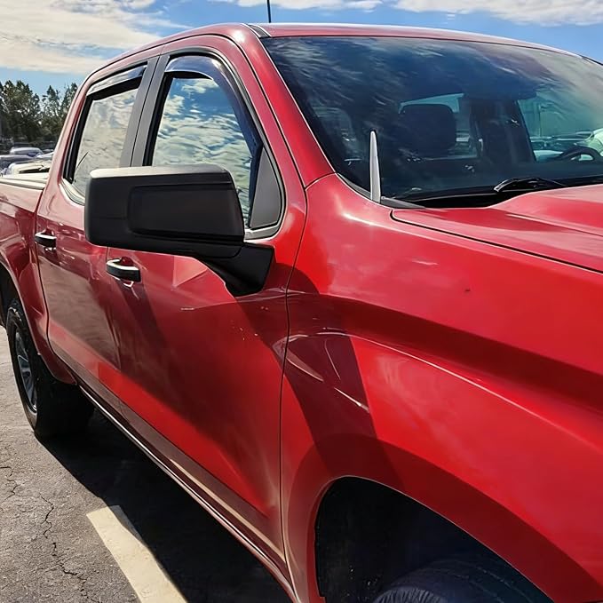 2019-2026 Smoke in-Channel Rain Guards Window Visors Compatible with Dodge RAM 2500 3500 Crew Cab, Window Deflectors Vent Deflector Sun Shade Pickup Truck Accessories