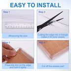 Clear Edge Trim, 9.8Ft Silicone U Channel Edge Protector, Edges Guards Fits 25/32"-13/16" for Car Doors Sheet Metal Parts (1" W x 9/16" H)