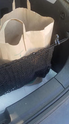 (2 in 1) Rear Trunk Organizer Cargo Net for Chevrolet Volt 2011-2019 – (Envelope/Floor Style) Cargo Net for Hatchback–Premium Mesh Elastic Car Trunk Organizer–Compatible with Volt