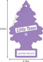 Car Air Freshener | Hanging Tree Provides Long Lasting Scent for Auto and Home | 24 Air Fresheners |Lavender Macaron