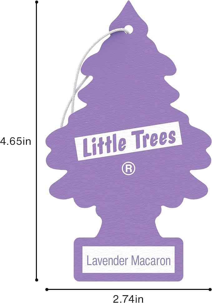 Car Air Freshener | Hanging Tree Provides Long Lasting Scent for Auto and Home | 24 Air Fresheners |Lavender Macaron