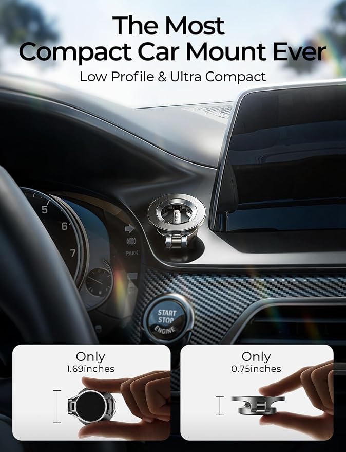 for MagSafe Car Mount for iPhone 17 Pro Max [24 Strong Magnets] Classic Magnetic Phone Holder for Car Dashboard Magnet Phone Mount Car Cell Phone Holder for iPhone 17 Pro Max Air 16 15 14 13 12