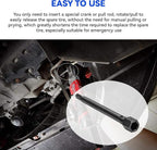 Spare Tire Release Lever, Spare Tire Release Bar Compatible with Dodge Ram Promaster 1500 2500 3500 Van Jack, Dodge Spare Tire Release Tool, Black, 1Pcs