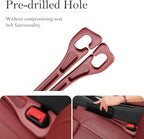 Car Seat Gap Filler 2-Pack, Universal Car Seat Gap Filler Organizer, Seat Gap Plug – Fills Gap Between Seat & Console (Red)