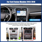 [4+128GB]Android 15 Car Stereo for Ford Fusion Mondeo 2013 2014 2015 2016 2017 2018 2019 with Wireless CarPlay Android Auto,9" Screen Car Radio with Bluetooth GPS WiFi FM/RDS DSP EQ SWC Backup Camera
