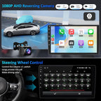 Android 15 Car Radio Stereo for Chevy Silverado&GMC Sierra 2014-2018: 10-Inch Touchscreen Upgrade for 2015 Silverado Radio, Wireless CarPlay&Android Auto/Bluetooth/WiFi/GPS/FM SWC/Backup Camera,4+64G