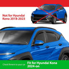Goodyear Shatterproof in-Channel Window Deflectors for Hyundai Kona 2024-2026, Rain Guards, Window Visors for Cars, Vent Deflector, Car Accessories, 4 pcs - GY008074