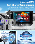 PZK Car Phone Holder for 2022-2026 Chevy Silverado/GMC Sierra 13.4'' Screen | Chevy Magnetic 15W Fast Wireless Charger 360° Magnetic Car Phone Mount LT/RST/ZR2/LTZ/LT Trail Boss Accessories