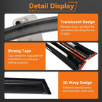 Window Rain Guards Compatible with 2016-2021 Honda Civic 10th 4-Door Sedan, 4pcs Smoke Tint Vent Deflectors Window Visors Outside Mount Tape On Style Acrylic Set of 4 Front+Rear