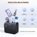 Foldable Car Storage Box with Glasses Clip,Multifunctional Seat Back Organizer,Trash Can, Auto Door Side Pocket,Storage Bag,Car Accessories Organizer Box