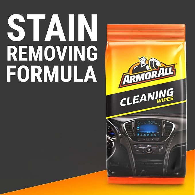 Car Interior Cleaner Wipes, Interior Cleaning Wipes for Cars, Trucks, Motorcycles, 60 Each (Pack of 2)