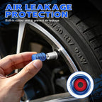 12PCS Tire Valve Stem Caps, Car Exterior Accessories, Aluminum Alloy Valve Cover Universal for Cars, Trucks, Motorcycles and Bicycles (Blue)