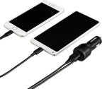 30W Fast Car Charger, 1 USB-C (18W) Cable with PD, 1 USB-A (12W) Port, Apple MFi Certified, for Phones (iPhone 16/15/14/13/12/11/X, Samsung, and More), Black (Pack of 2)