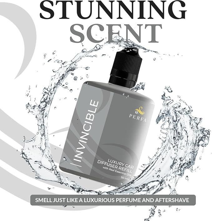 Inspired by Invitus Car Air Fresheners (Refill) | Premium Scented Air Fresheners for Men | 50ml Automotive Diffuser Oil Refill | 3 Months Freshener Long Lasting | Masculine Car Pefume by