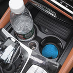 Mandark 4PCS Car Cup Holder Coasters, 2.75 Inch Non-Slip Insert Water Bottle Holder Pads, Dustproof Automotive Interior Accessories Mat, Universal for Vehicles, Trucks, RVs and More (Light Blue)